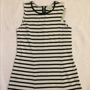 White + Warren Striped NWT Tank top Dress